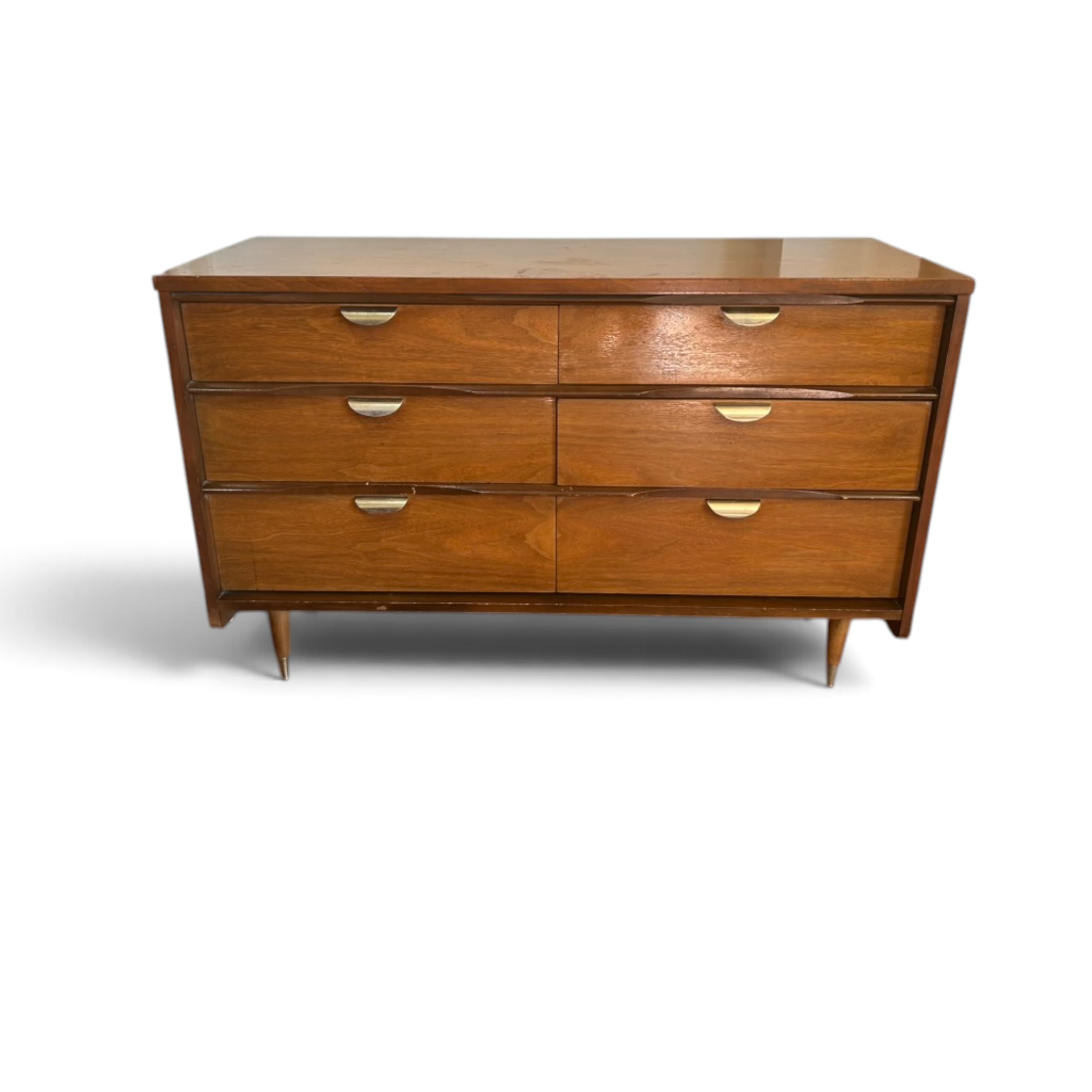 United Furniture Mid-Century Lowboy Dresser