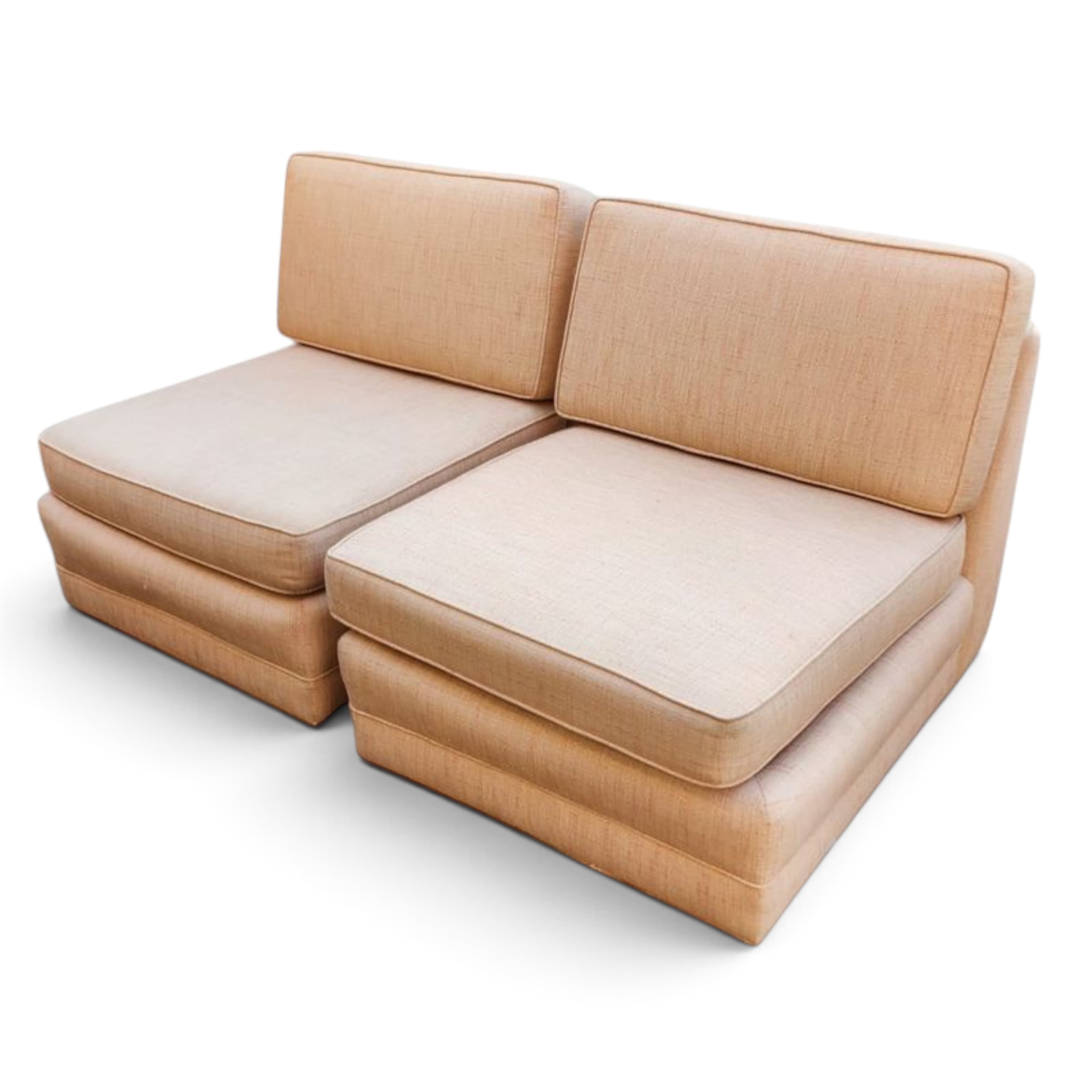 Pair of Modern Mid-Century Style Lounge Chairs