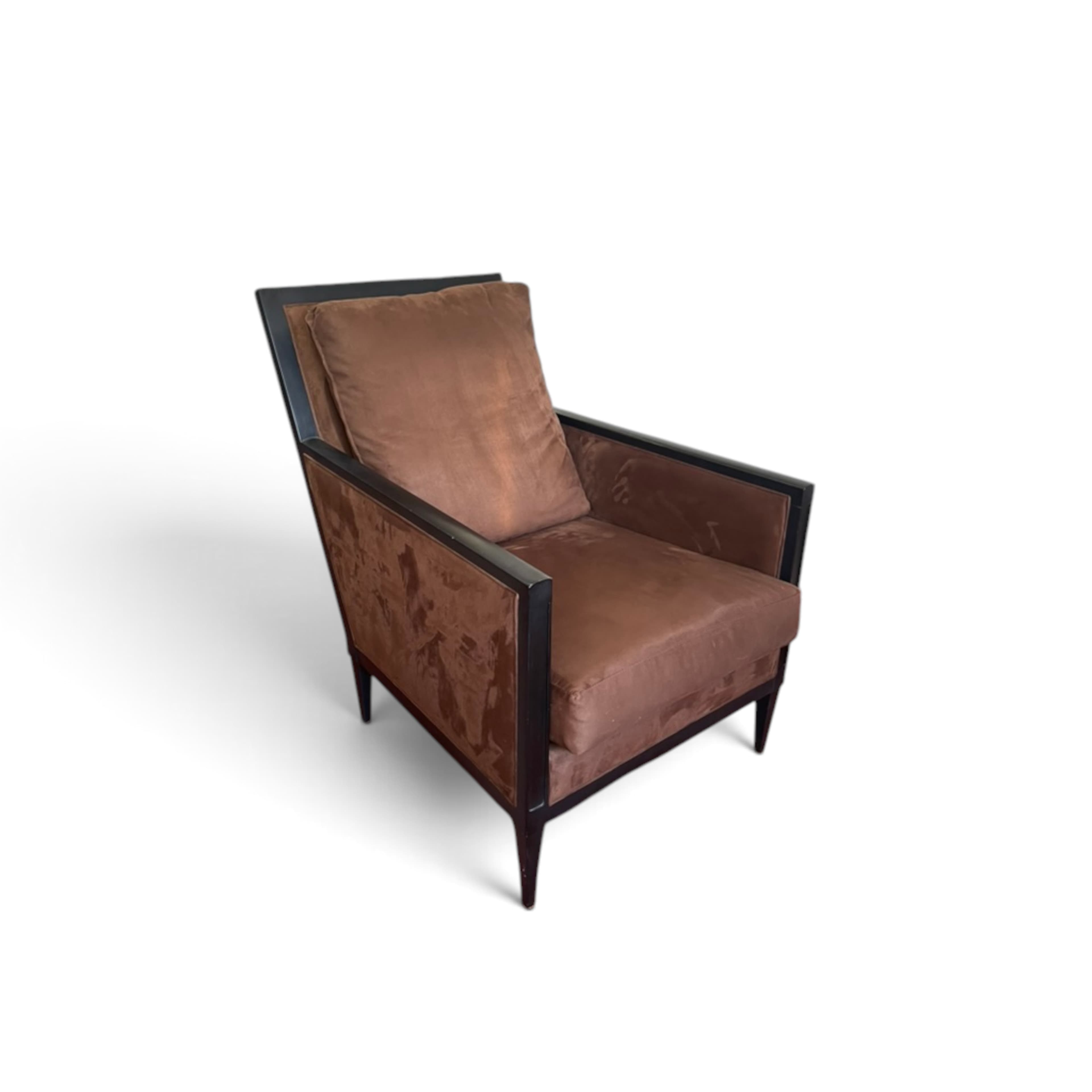 Ethan Allen Petra Suede Chair